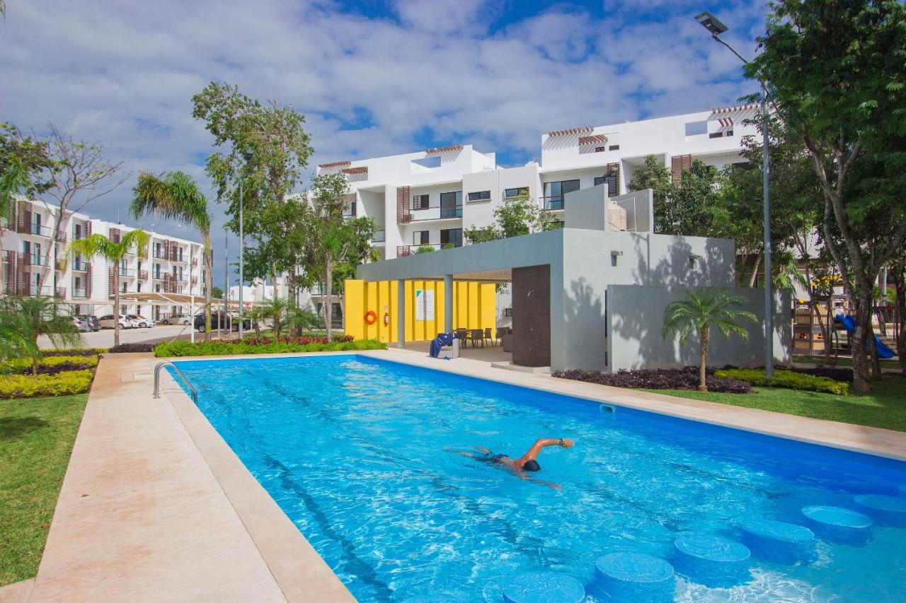 Bright & Relaxing Full Apartment Cancún Exteriör bild